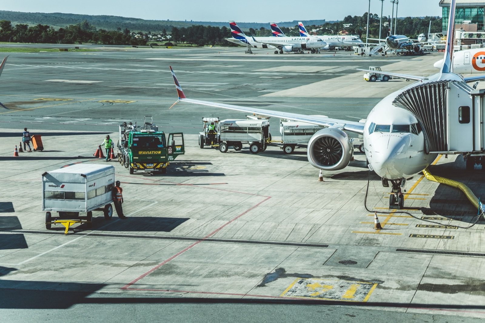 Aircraft on the ramp